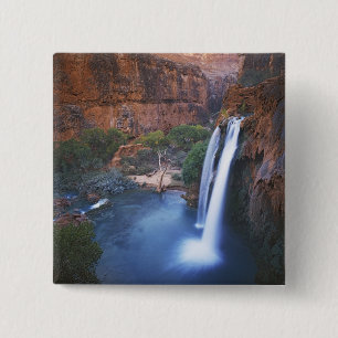 USA, Arizona, Grand Canyon, Havasu Falls 2 Inch Square Button