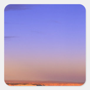 USA, Arizona, Grand Canyon NP. Moon in sky as Square Sticker