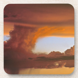 USA, Arizona, Grand Canyon NP. Sunset creates Coaster