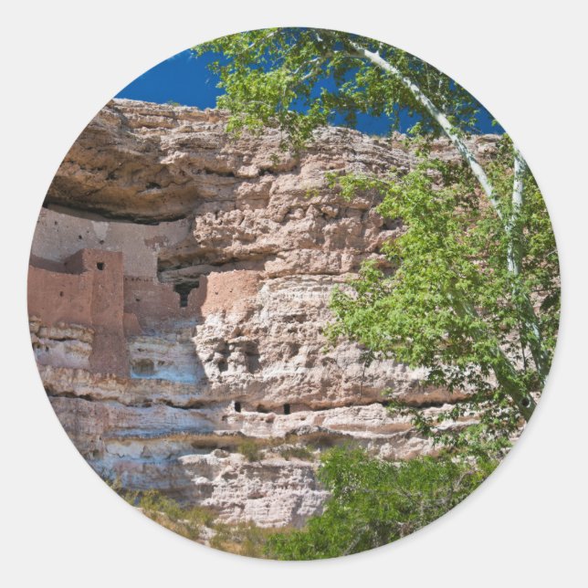 USA, Arizona. Montezuma Castle, The Ruins Classic Round Sticker (Front)