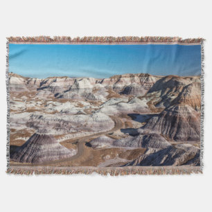 USA, Arizona, Petrified Forest National Park Throw Blanket