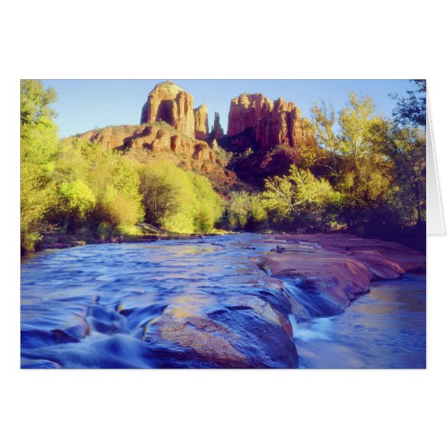 USA, Arizona, Sedona. Cathedral Rock reflecting 2 (Front Horizontal)
