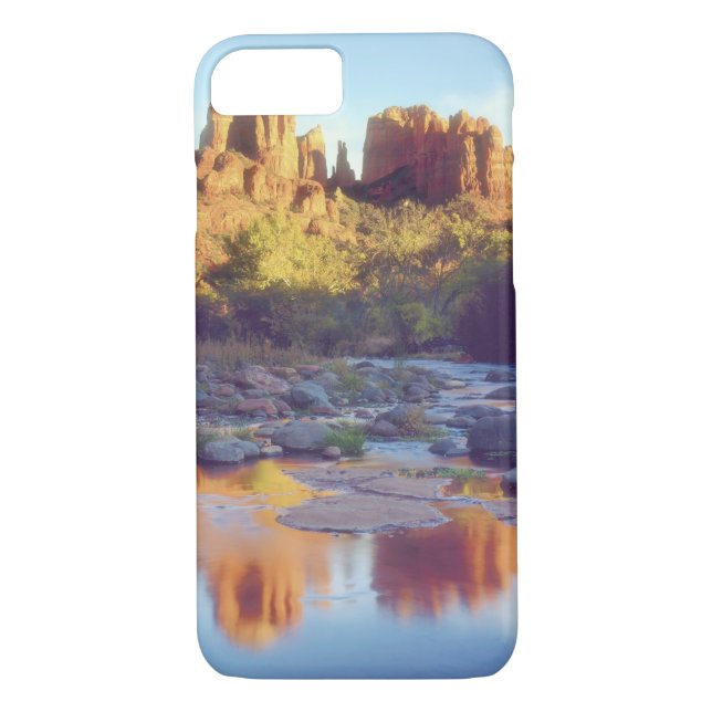 USA, Arizona, Sedona. Cathedral Rock reflecting Case-Mate iPhone Case (Back)