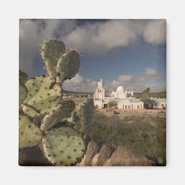 USA, Arizona, Tucson: Mission San Xavier del Bac 2 Magnet (Front)