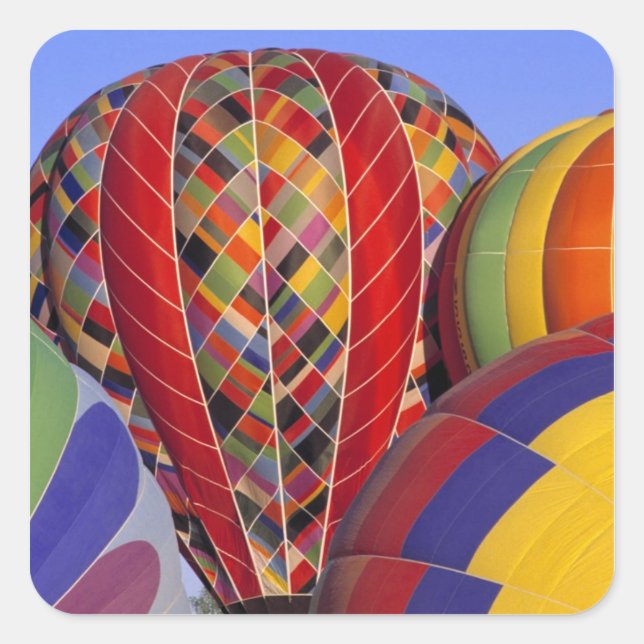 USA, Arizona, Val Vista. Colourful hot-air Square Sticker (Front)