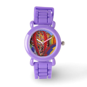 USA, Arizona, Val Vista. Colourful hot-air Watch