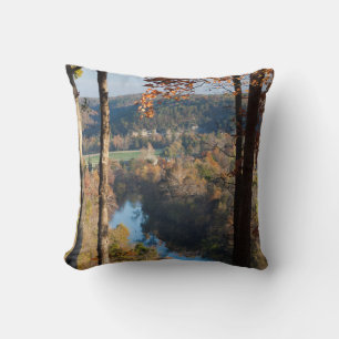 USA, Arkansas, War Eagle, Hobbs State Park Throw Pillow