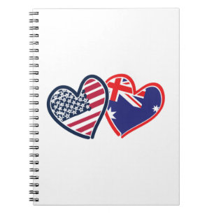 USA---Austrailia-Love Notebook