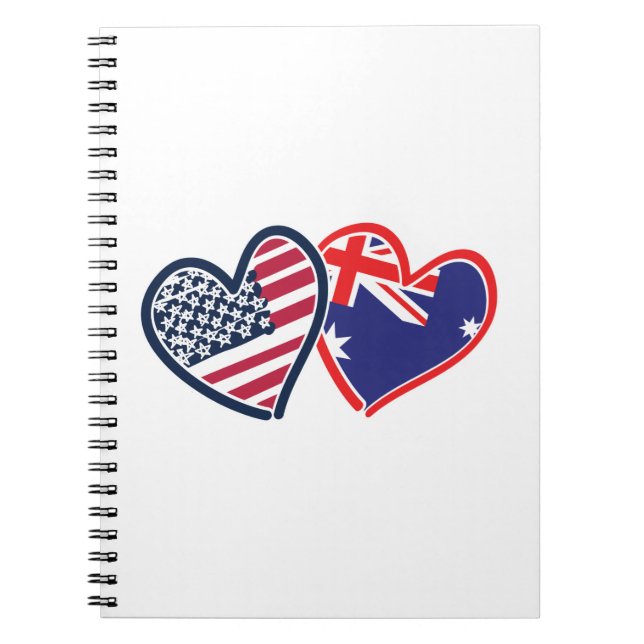 USA---Austrailia-Love Notebook (Front)
