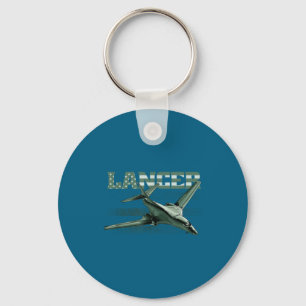 Usa B1 Lancer Military Jet Bomber Airplane Keychain