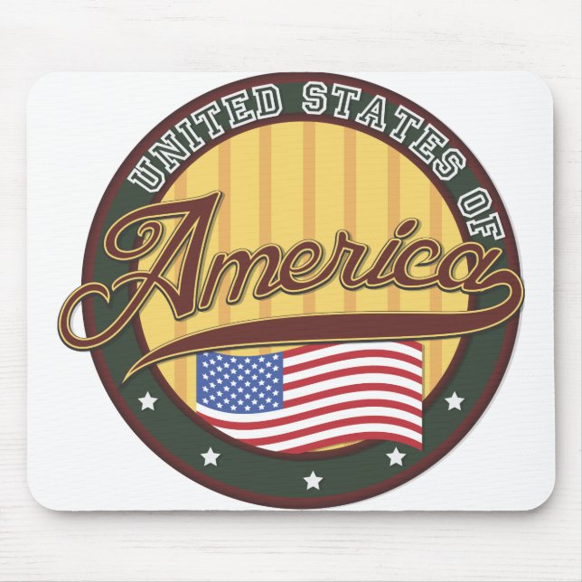 USA Badge Mouse Pad (Front)