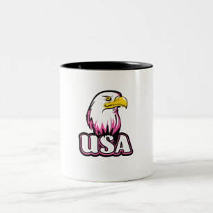 USA Bald Eagle Two-Tone Coffee Mug