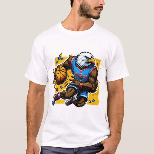 USA-BASKETBALL BALD EAGLE 12 T-Shirt (Front)