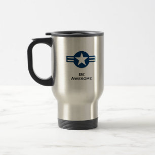USA Be Awsome blue Travel Mug