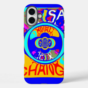 USA  Beautiful Amazing Text Design iPhone 16 Plus Case