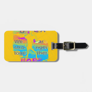 USA  Beautiful Amazing Text Design Luggage Tag