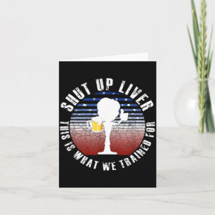 USA Beer Drinking Team Funny Day American Gift Card
