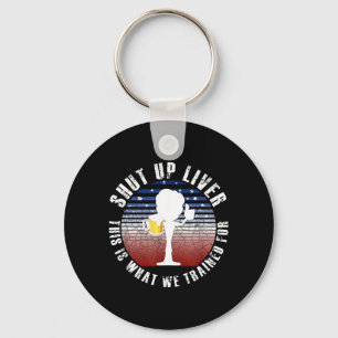 USA Beer Drinking Team Funny Day American Gift Keychain