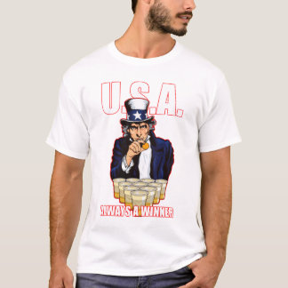 USA Beer Pong: Always a Winner Tee