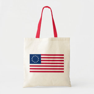 usa betsy ross flag tote bag