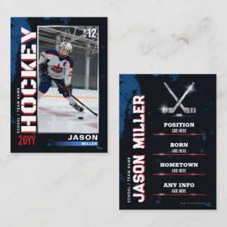 USA Blue Red Hockey Trading Card Hockey Gifts