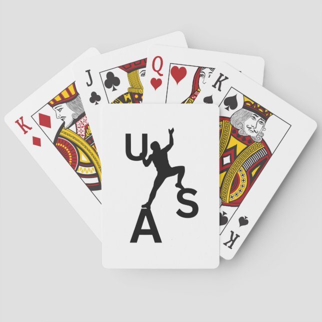 USA bouldering Playing Cards (Back)