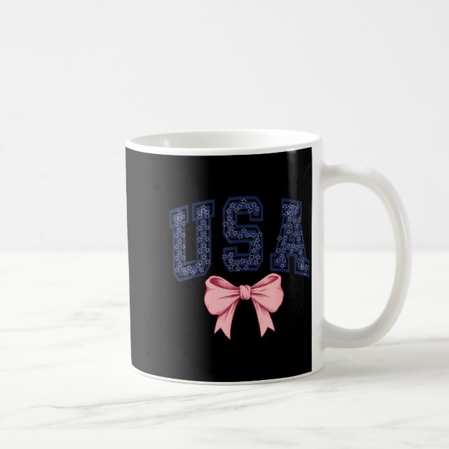 Usa Bow  Coffee Mug (Right)