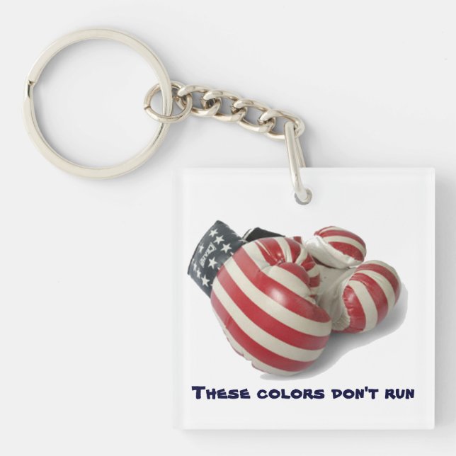 USA Boxing Gloves Keychain (Front)