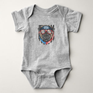 USA Bulldog  Baby Bodysuit
