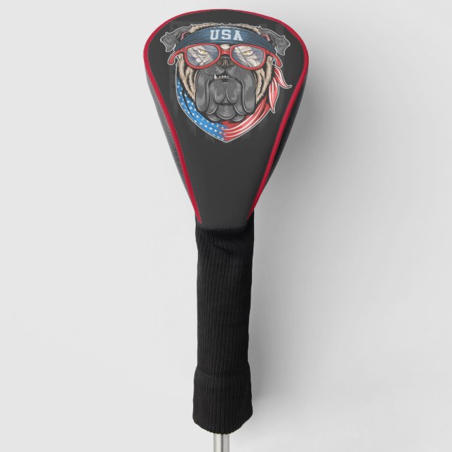 USA Bulldog Golf Head Cover (Front)