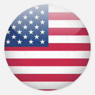 USA Button Stickers 1½ Inch (sheet of 20)