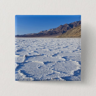 USA, CA, Death Valley NP, Salt Formations at 2 Inch Square Button