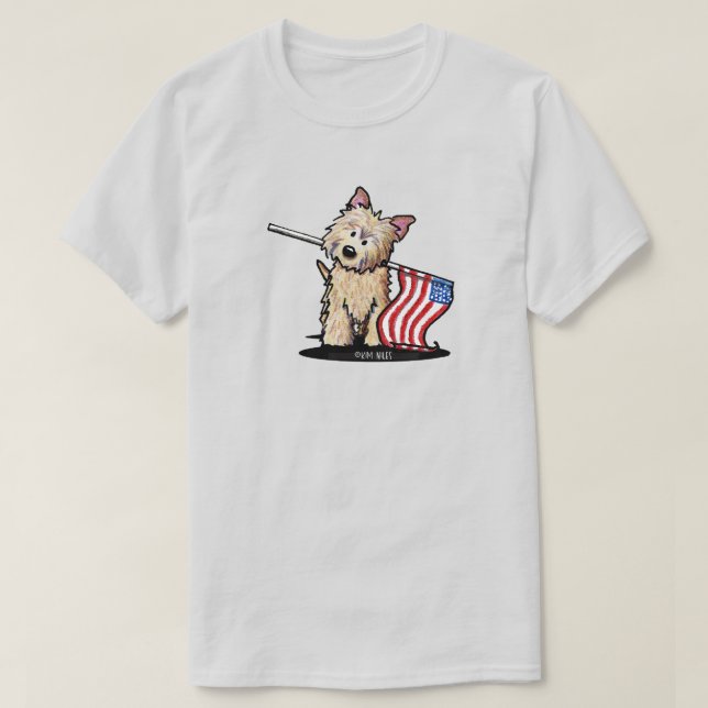 USA Cairn Terrier Basic T-Shirt (Design Front)