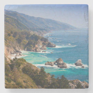 USA, California. California Coast, Big Sur Stone Coaster