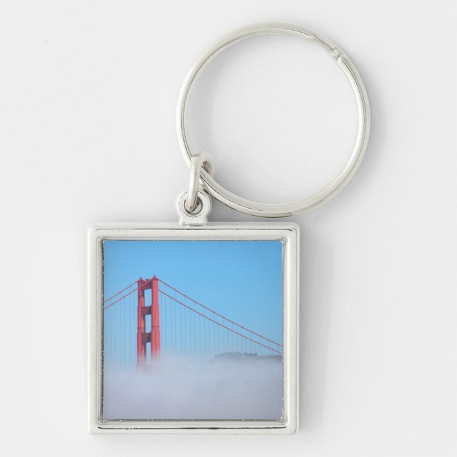 USA, California. Golden Gate Bridge In Morning Keychain (Front)