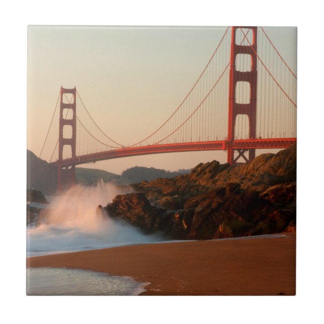 USA, California. Golden Gate Bridge View Tile (Front)