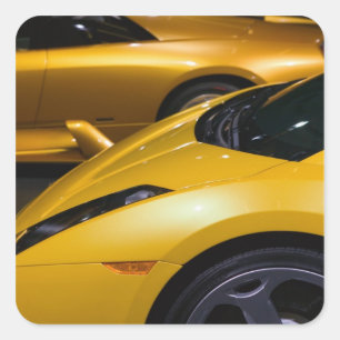 USA, California, Los Angeles: Los Angeles Auto Square Sticker