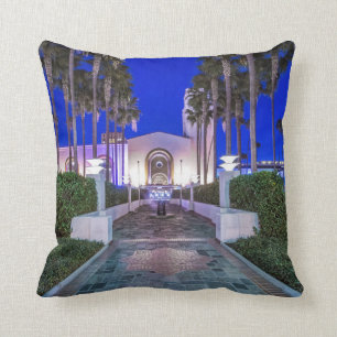 USA, California, Los Angeles, Union Station Throw Pillow
