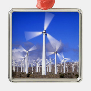 USA, California, Mojave. View of a wind turbine Metal Ornament