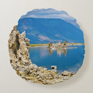 USA, California, Mono Lake South Tufa Reserve Round Pillow