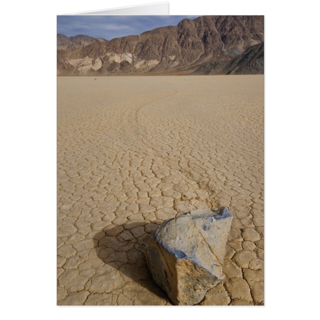 USA, California, Moving rock in desert 2 (Front)