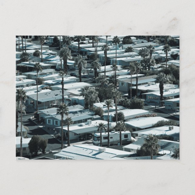 USA, California, Palm Springs. Trailer Park on Postcard (Front)