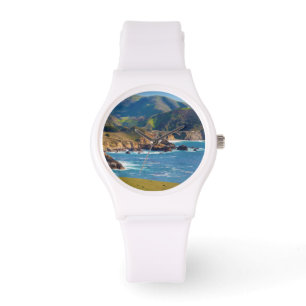 USA, California. Panorama Of Big Sur With Bixby Watch
