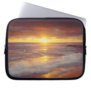 USA, California, San Diego. Sunset Cliffs beach Laptop Sleeve