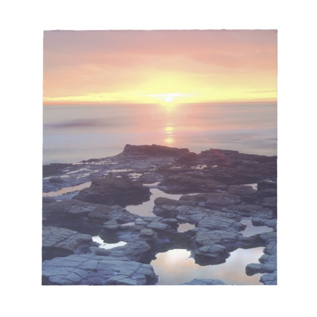 USA, California, San Diego. Sunset Cliffs tide Notepad (Front)