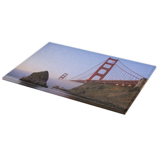 USA, California, San Francisco. Golden Gate 3 Cutting Board (Corner)