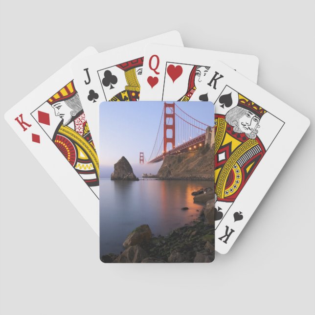 USA, California, San Francisco. Golden Gate Playing Cards (Back)