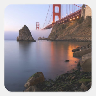 USA, California, San Francisco. Golden Gate Square Sticker