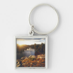 USA, California, Sierra Nevada Mountains. Sunset Keychain