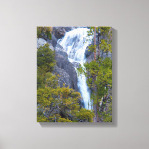 USA, California. Small Waterfall In Yosemite Canvas Print